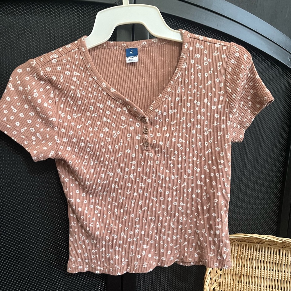 Old Navy Girls Basic Short Sleeve Top